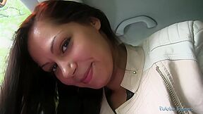 Amateurs Lady Nailed In The Car