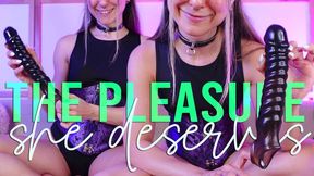 Give her the pleasure your small dick can't - Femdom SPH humiliation