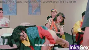 Charming Neighborhood Girls Orgy Ends Class With Don Mamon's Explicit Lessons