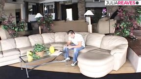 Latina milf plays with big nips before getting anal railed hard