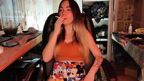 stepsister smoking cigarettes