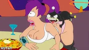 Amy Takes a Ride on Wild Dick During Crazy Futurama Party Madness