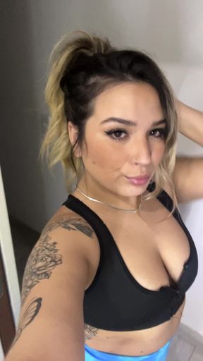 Female Onlyfans Model in Sports Bra