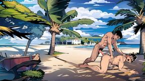 Nudist Beach Gay Cartoon Hentai Animation