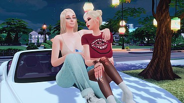 perverted futanari mistress seduced her school friend on facefuck and anal sex sims me hentai sfm