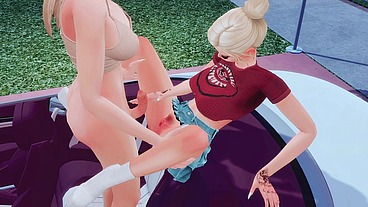 perverted futanari mistress seduced her school friend on facefuck and anal sex sims me hentai sfm