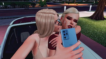 perverted futanari mistress seduced her school friend on facefuck and anal sex sims me hentai sfm