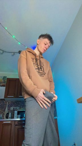 Bored In My Room So I Rubbed My Big Cock Until I Blew A Load