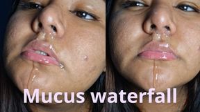 Mucus waterfall