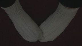 MY FEET WEARING BOW SOCKS