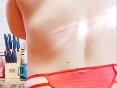 Nice amateur girl ass exposed wearing panties
