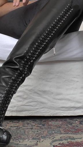Masturbate for My Black Leather Boots, POV, JOI, Lady Victoria Valente