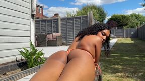 Muddy Feet JOI Ebony Bikini Brat Goddess Luna Law POV