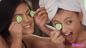 Naughty lesbos breathtaking sex video