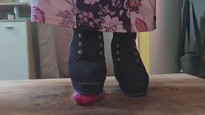 POV - Part 2 - Trampling with sharp HighHeels on cock - Heels vs glans - no mercy & full weight, real penis