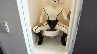 I love putting on her rubber suit and then fucking her pvc vagina