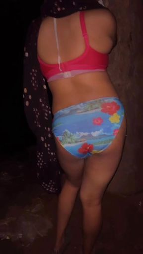 Mona Bottom Crossdresser Removes Clothes