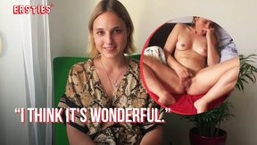 Ersties - All Natural Ophelia Fingers Her Sweet Hairy Pussy