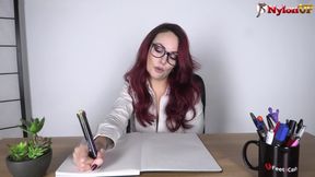 Sensual Meeting with the Sizzling Hot Boss and Her Gorgeous Feet