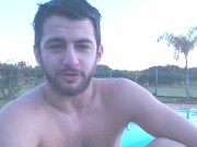 wet white boxers heart-throbbing guy gives gay men masturbation instructions and encouragement joi