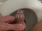 I found a new way to pee. This little anal cage will be put into my mouth after being pissed