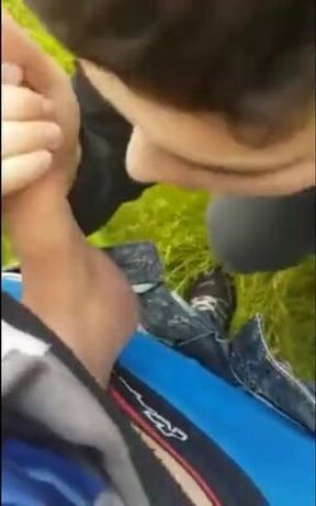 What He Does With His New iPhone: Gay Amateur Webcam Blowjob