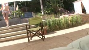 Sexy Blonde KENSEY KNOX Small Tits POV Deepthroat Blowjob Facia Outdoor