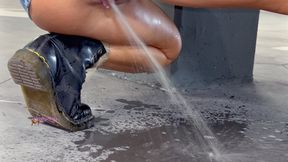 Parking lot explosion!