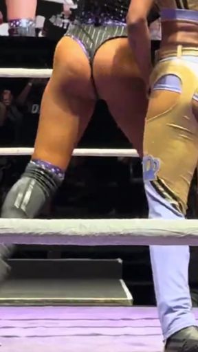 Wrestling with a phat booty