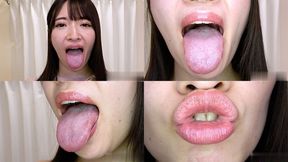 Mei Kamisaka - Erotic Tongue and Mouth Showing - 1080p