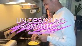 Couple wakes up for a morning breakfast of cum