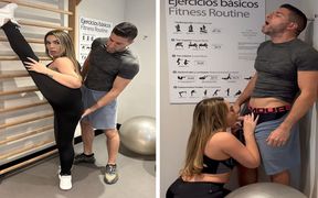 Lucky Gym Personal Trainer Gets to Fuck Mimi Boliviana Hard