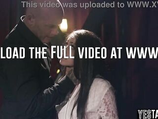 Petite nice-looking mother I'd like to fuck punished and railed for not obeying older BF