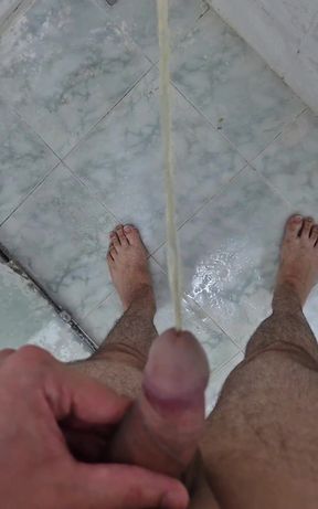 Pissing in the Shower Alone