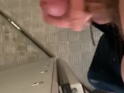 Throbbing dick and sore ball relief at work