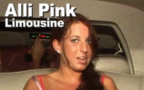 Alli Pink strip pink fingering in limo