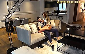 Catchinggolddiggers, insane sex with a big booty slut