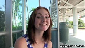 POVLife Pale redhead pick up teen facialized