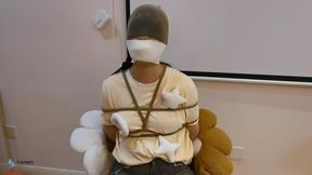 The girl tied to the chair experienced an extremely tight blockade ?Chinese Model)