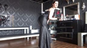 Horny jerk guide from your leather mistress