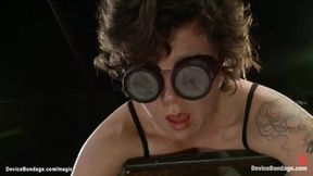 ”Blindfolded bound dame tormented”