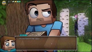 HornyCraft [Minecraft parody hentai game ] Ep.9 enderman outdoor masturbating in the forest