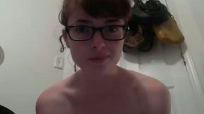 My brother's skinny girlfriend Kelly sent this video to his mail