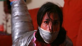 Sofia Bertolini is a Furious, Frustrated, Angry Mummified and Sweaty Sock gagged Babysitter! RE ENCODE 2025