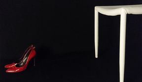 I change my high heels and do shoeplay