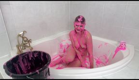 Georgia Brown Enjoys Her Pink Gunge Strip