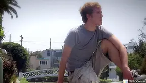 Kain Lanning Blasts Load in Public — Hot Gay Climax Scene – SensualMen 18+