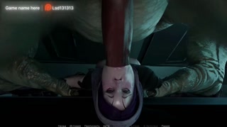 The monster fucks her, rubs her clit, and she squirts.