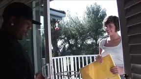 Nasty slut gets huge black cock