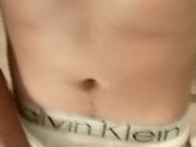 Jacking off before roomate gets home